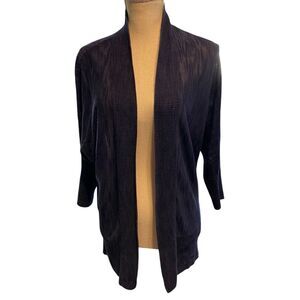 Women's The Limited Navy Blue Slub Open Cardigan Shrug Size Medium